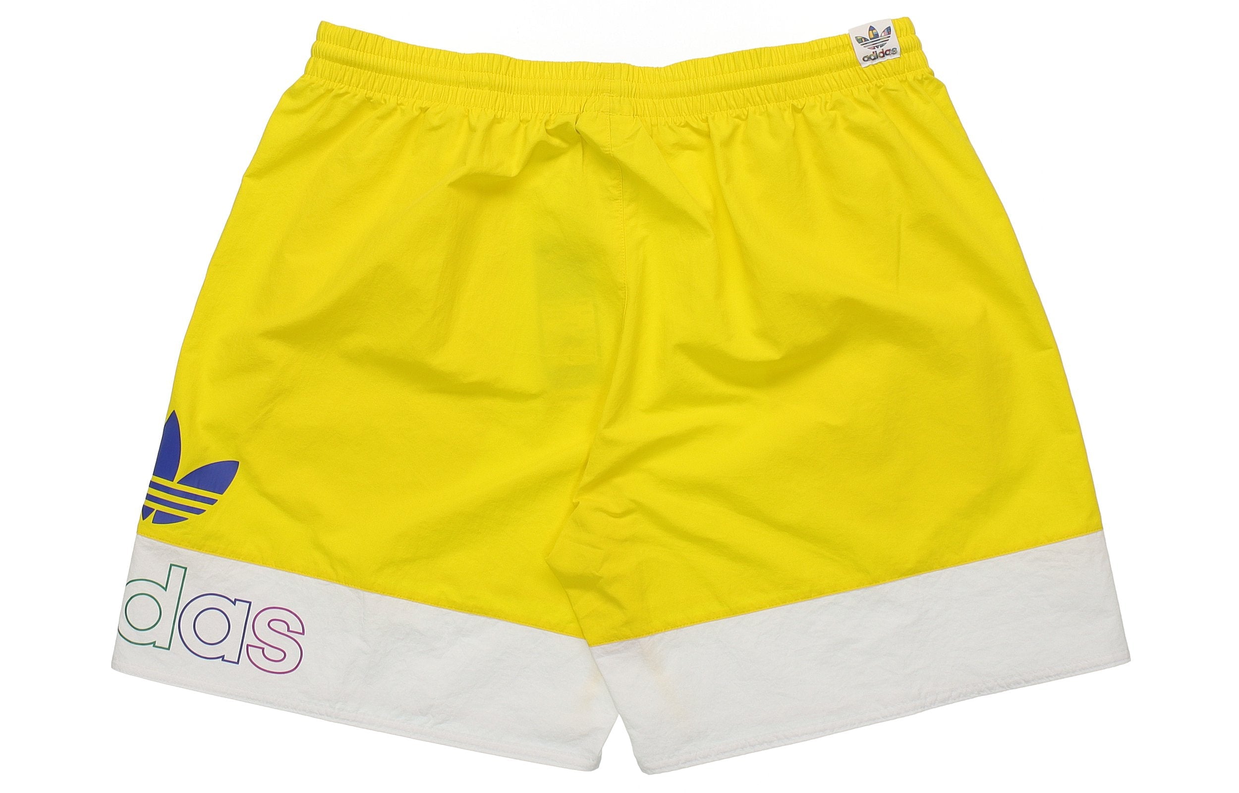 Image of adidas originals Contrasting Colors Logo Printing Sports Shorts Yellow GD0954