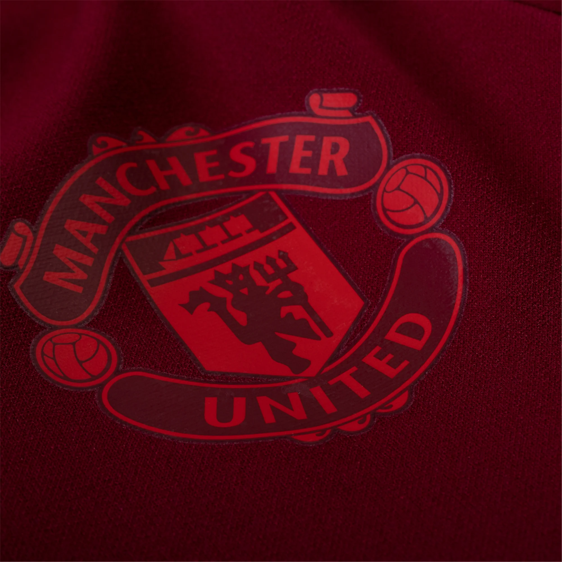 adidas Manchester United Long Sleeve European Training Top (Team College Burgund