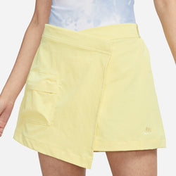 Image of (WMNS) Nike Sportswear Tech Pack High-rise Skort 'Lemon Chiffon Alabaster' DV849