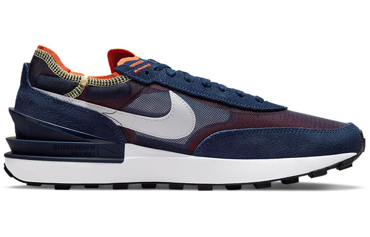 Image of Nike Waffle One 'Midnight Navy Orange Melon Tint' DA7995-401