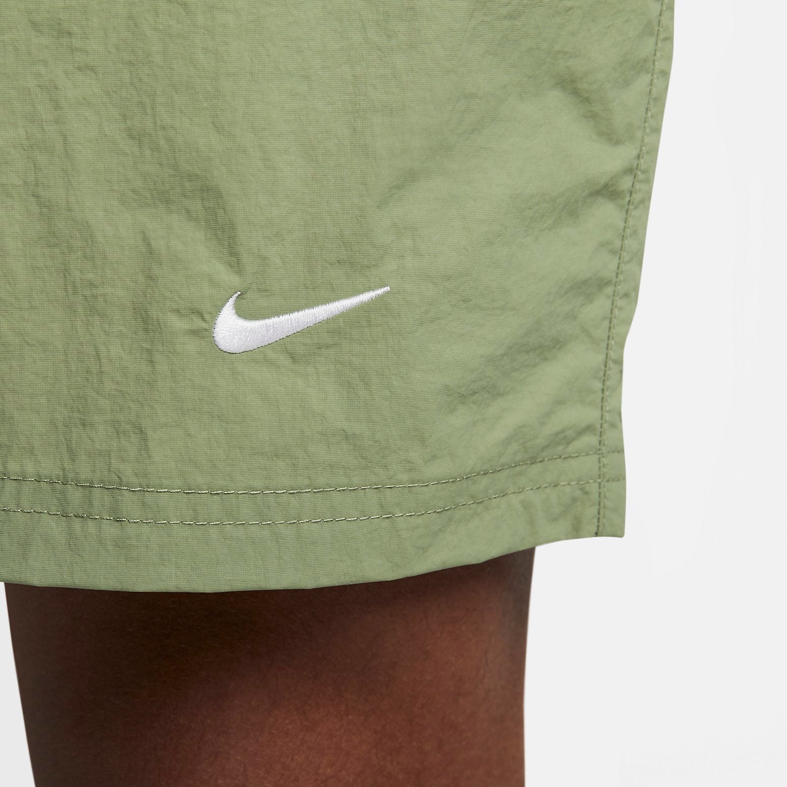 Image of Nike Solo Swoosh Woven Shorts 'Green' DX0750-386