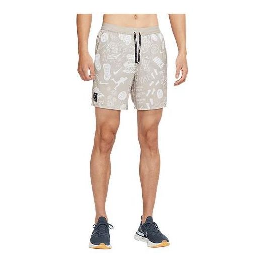 Image of Men's Nike Casual Sports Printing Running Shorts University Gray AT7808-033