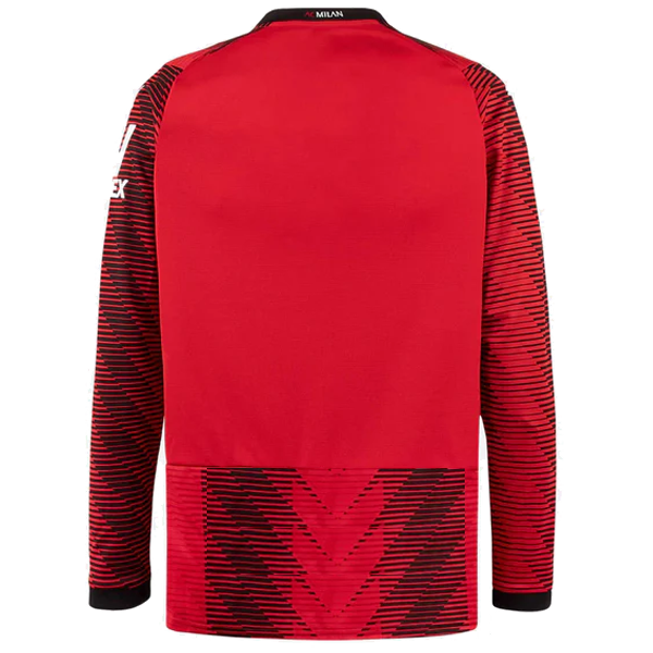 Puma AC Milan Long Sleeve Home Jersey 23/24 (Red/Puma Black)