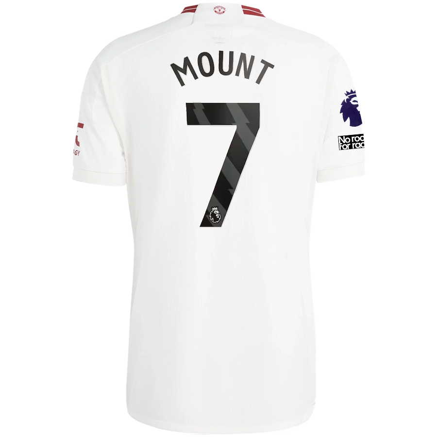 adidas Manchester United Mason Mount Drittes Trikot mit EPL + No Room For Racism Pa