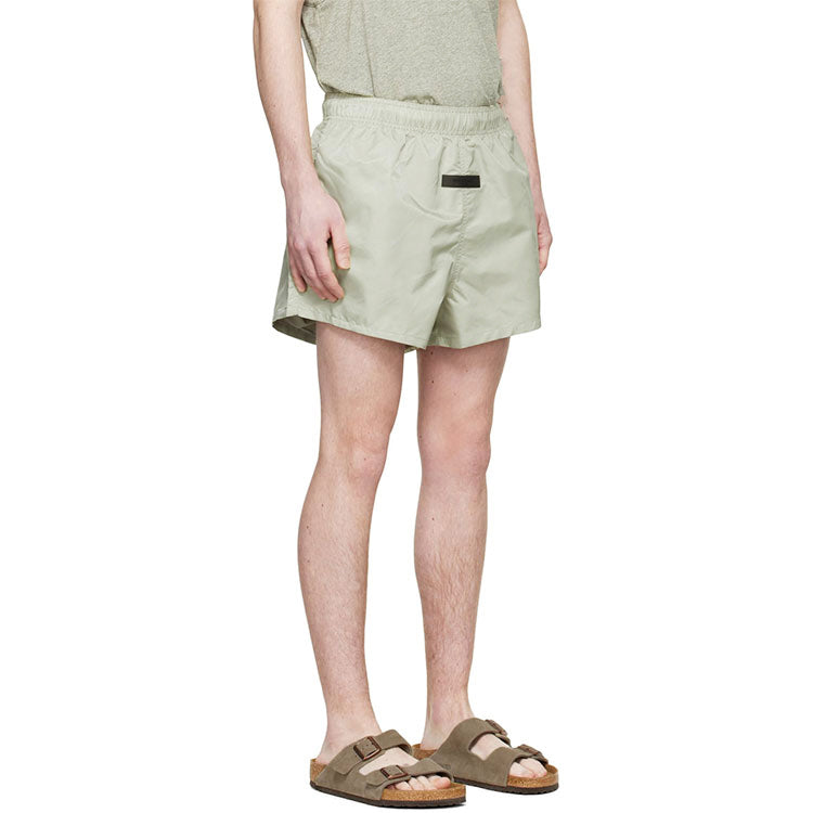 Image of Fear of God Essentials SS22 Green Nylon Shorts Seafoam FOG-SS22-751