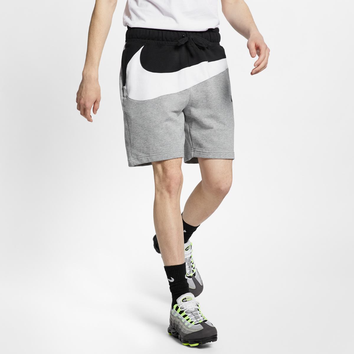 Image of NikeSak As M Nsw Hbr Colorblock Large Logo Splicing Elastic Waistband Sports Sho