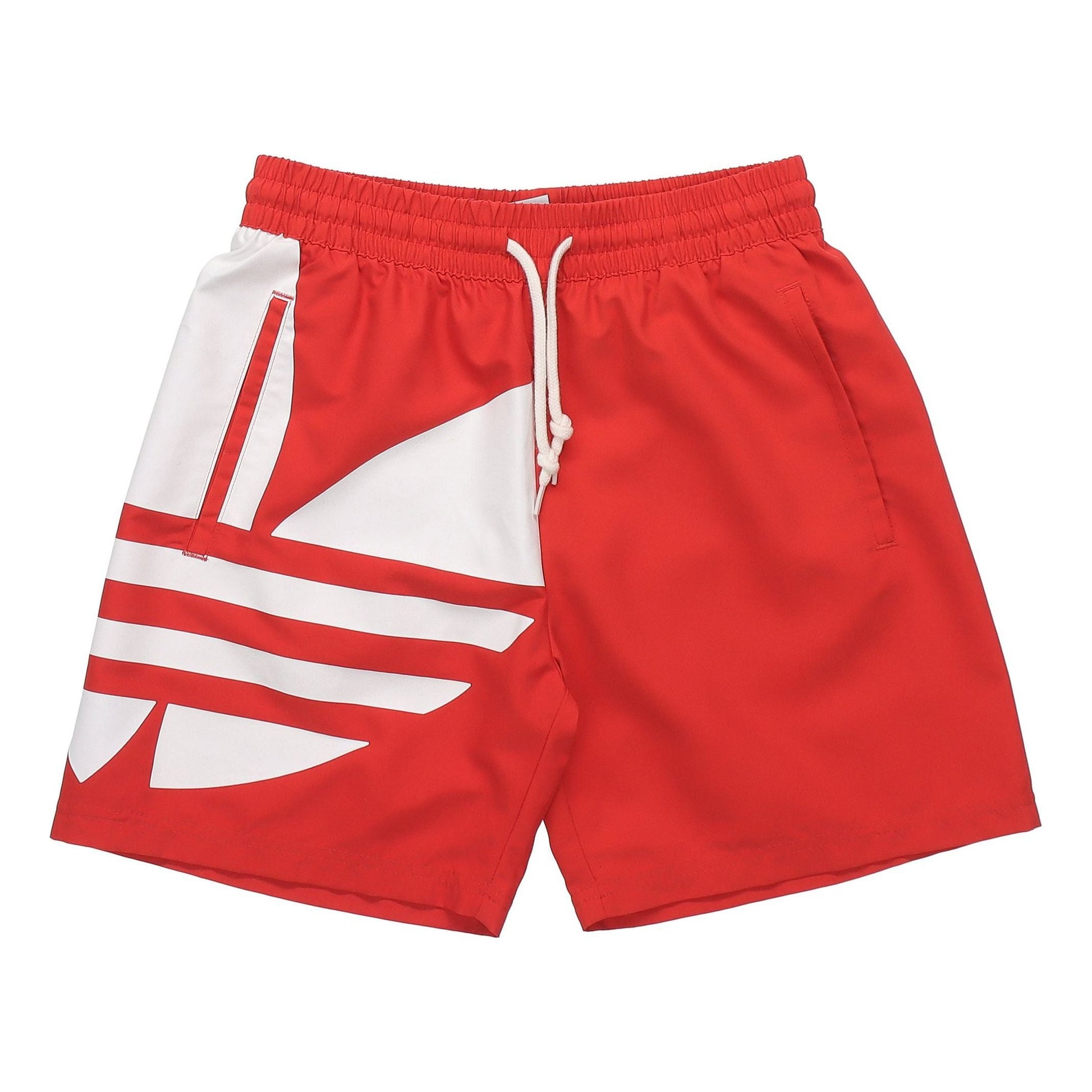 adidas Big Trefoil Swim Sports Shorts Pink Red FM9910