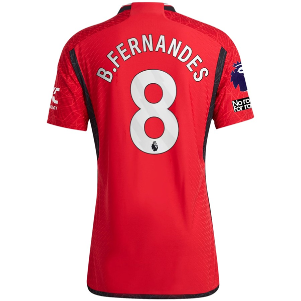 Image of adidas Manchester United Authentic Bruno Fernandes Home Jersey 23/24 w/ EPL + No