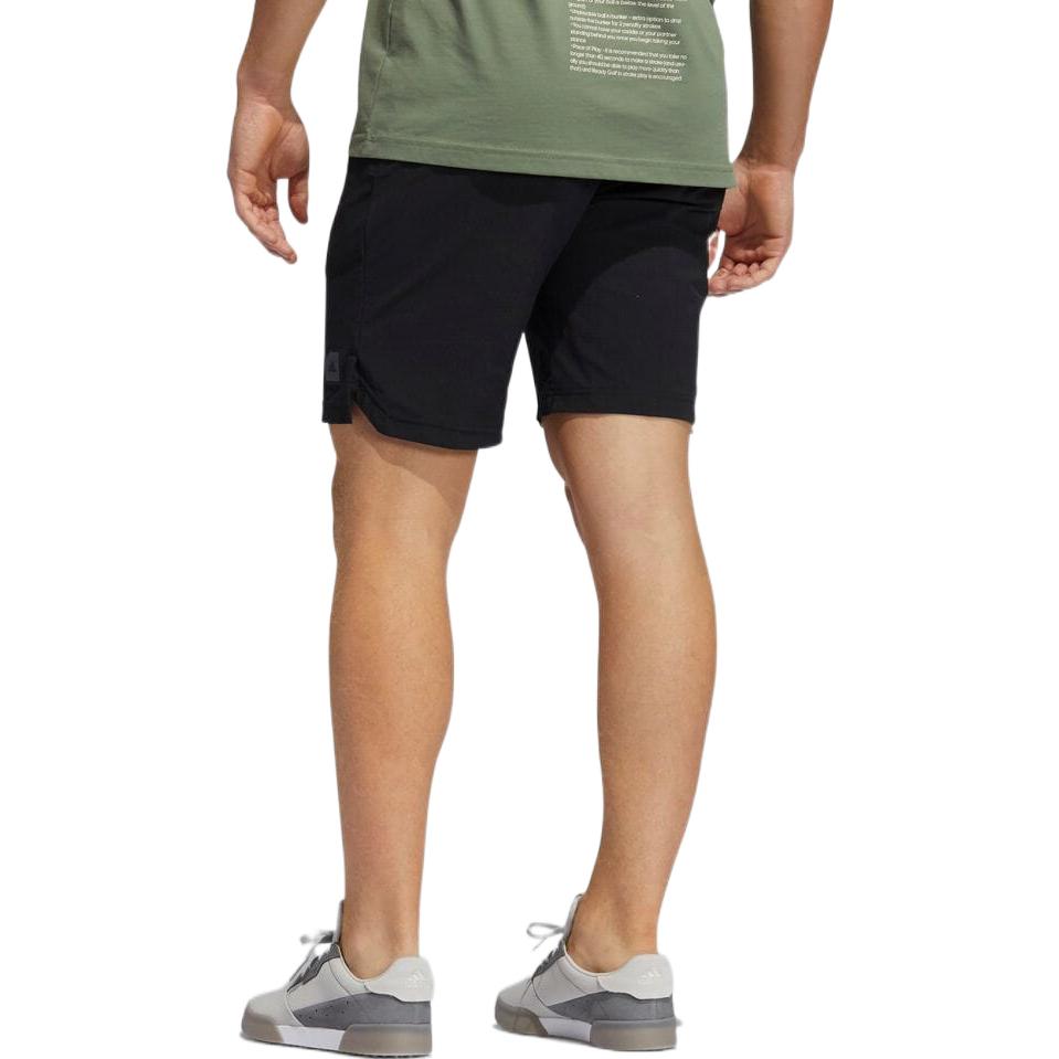 Image of Men's adidas SS22 Solid Color Tied Waist Zipper Pocket Shorts Black GM5505