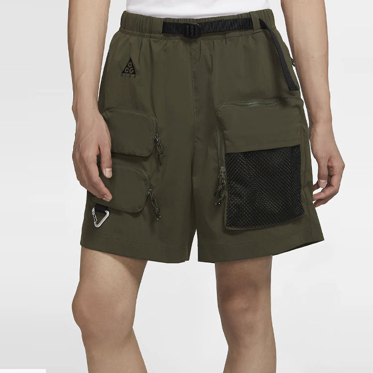 Image of Men's Nike ACG Multiple Pockets Cargo Sports Shorts Military Green CK7856-326