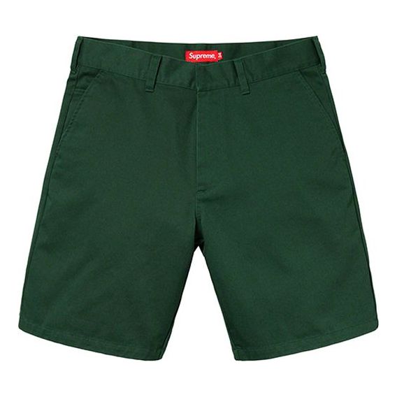 Supreme SS19 Work Short Cargo Shorts Unisex Green SUP-SS19-10123
