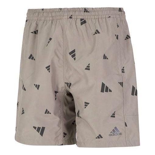 Image of adidas M Prsve Board S Full Print Athleisure Casual Sports Woven Shorts Khaki HD