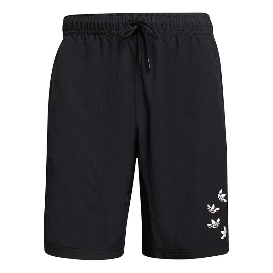 Image of adidas originals St Swimshort Casual Sports Breathable Lacing Shorts Black H3772