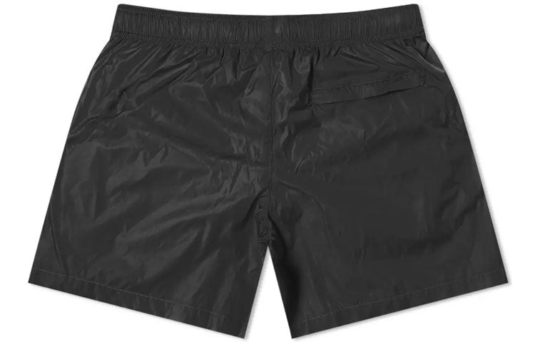 Image of OFF-WHITE Straßenshorts aus Gummi mit Logo Schwarz OMFA003S20A230211001