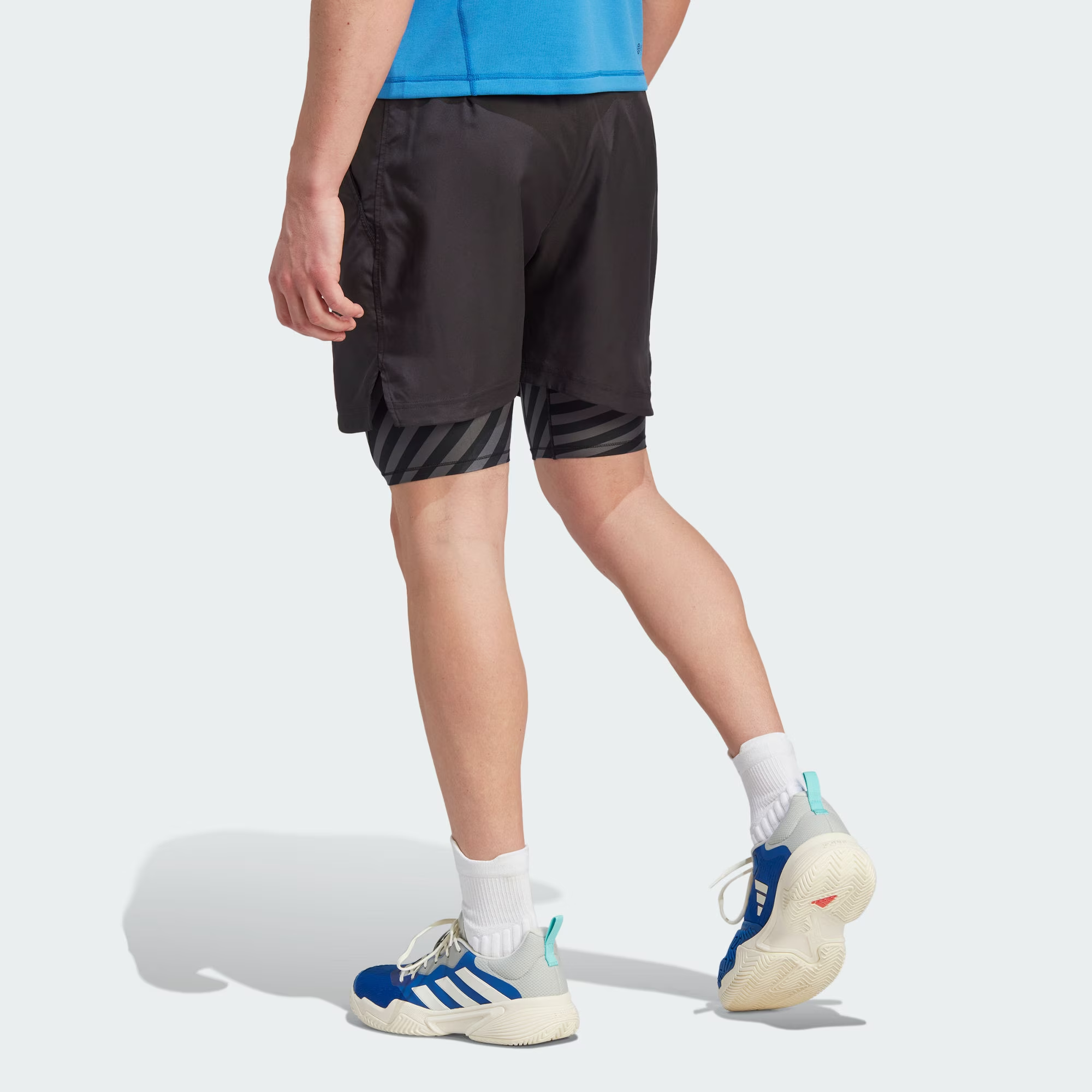 Image of adidas Aeroready Two-in-One Pro Shorts 'Schwarz' IB5493