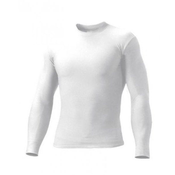 Mens Compression Long Sleeve Shirt (White)