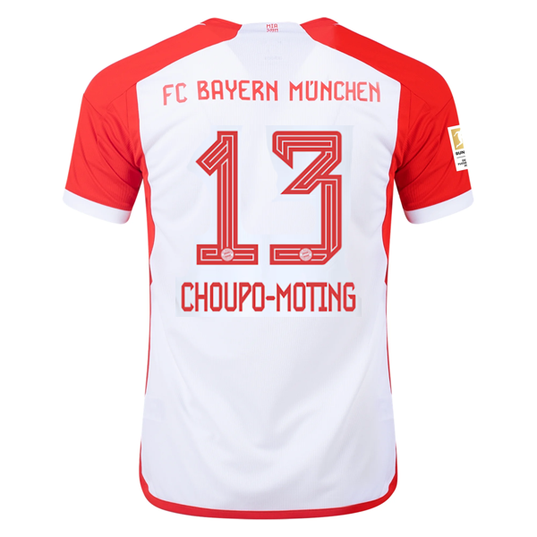 Image of adidas Bayern Munich Eric Maxim Choupo-Moting Home Jersey 23/24 w/ Bundesliga Ch