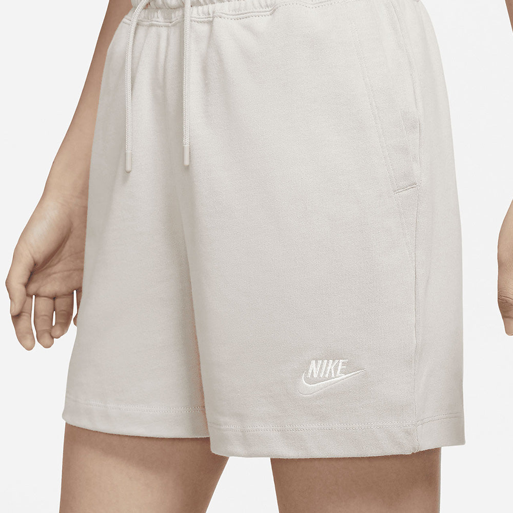 Image of (WMNS) AS W Nike Sportswear Trikot JSY HR Short CREAM II CJ3755-236
