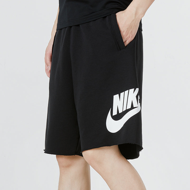 Image of Nike As Nike Sportswear Spe Ft Alumni Short Logo 'Black' DM6818-010