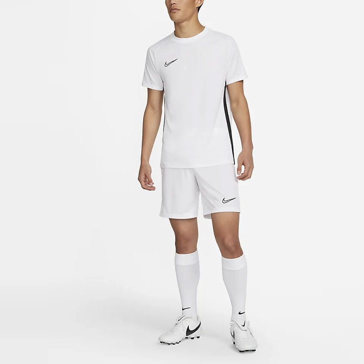 Nike Dri-FIT Academy Strick-Sportshorts in einfarbigem Logo für Herren, weiß, CW6108-100