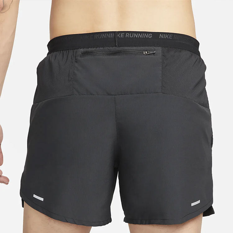 Men's Nike Solid Color Logo Printing Casual Sports Shorts Black DM4756-010
