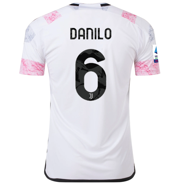 Image of adidas Juventus Danilo Away Jersey w/ Serie A 23/24 (White)