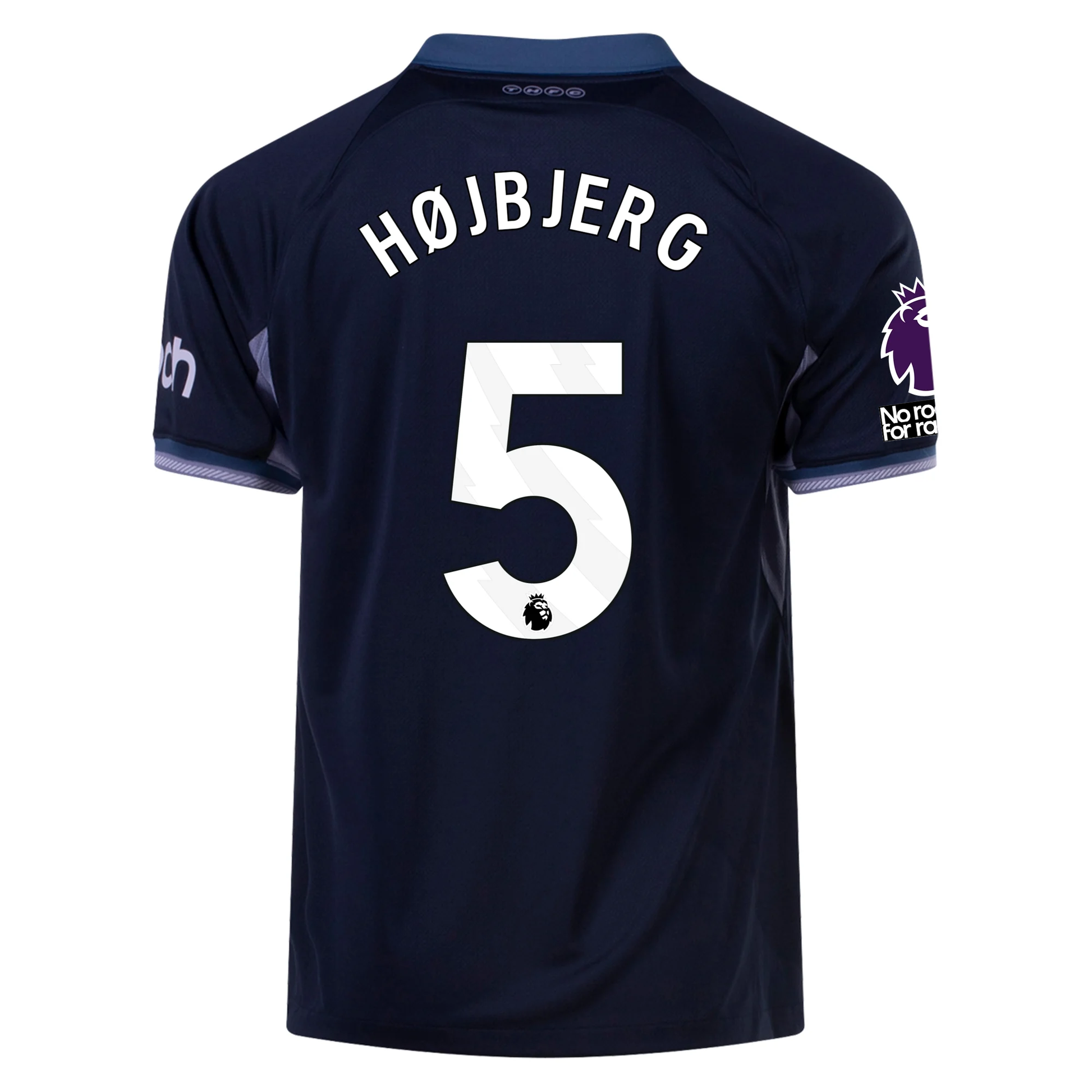 Nike Tottenham Pierre-Emile Højbjerg Away Jersey w/ EPL + No Room For Racism Pat