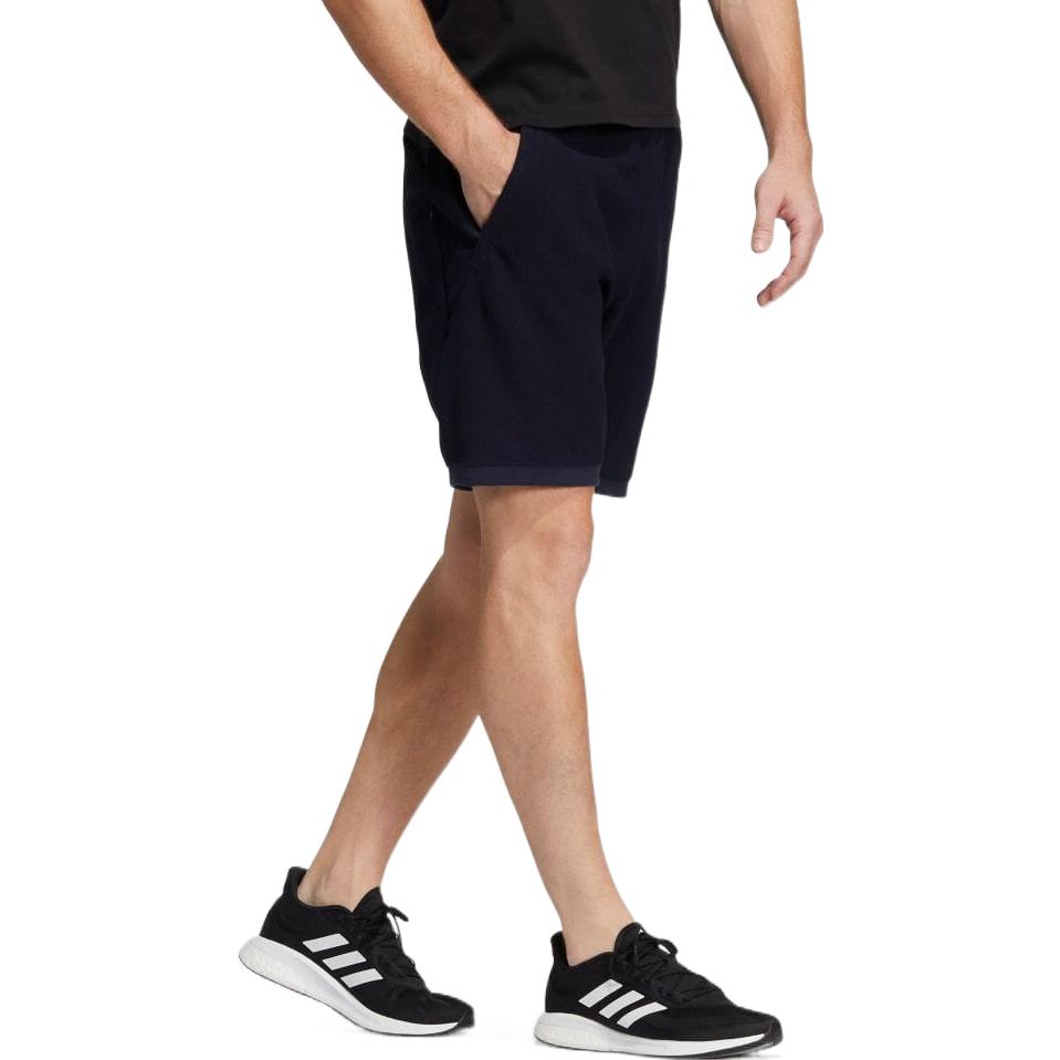 adidas Solid Color Straight Casual Sports Shorts Navy Blue HD0006