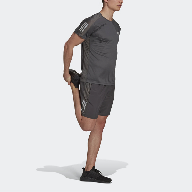 Image of adidas Own the Run Shorts 'Grey Six' H34502