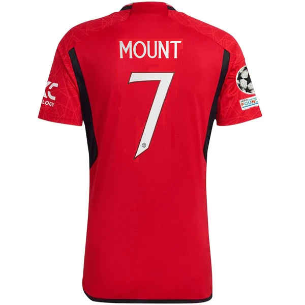 Image of adidas Manchester United Authentic Mason Mount Home Jersey 23/24 w/ Champions Le