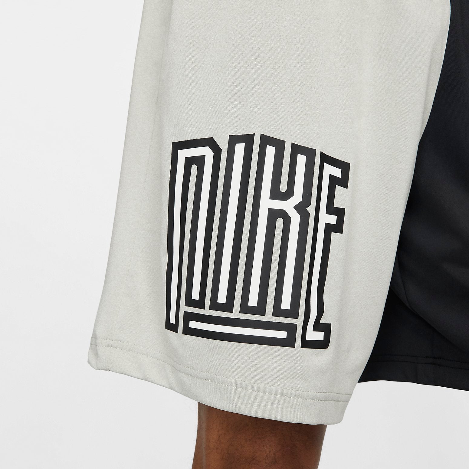 Image of Nike Dri-FIT Basketball Shorts 'Grey White Black' DH7164-052