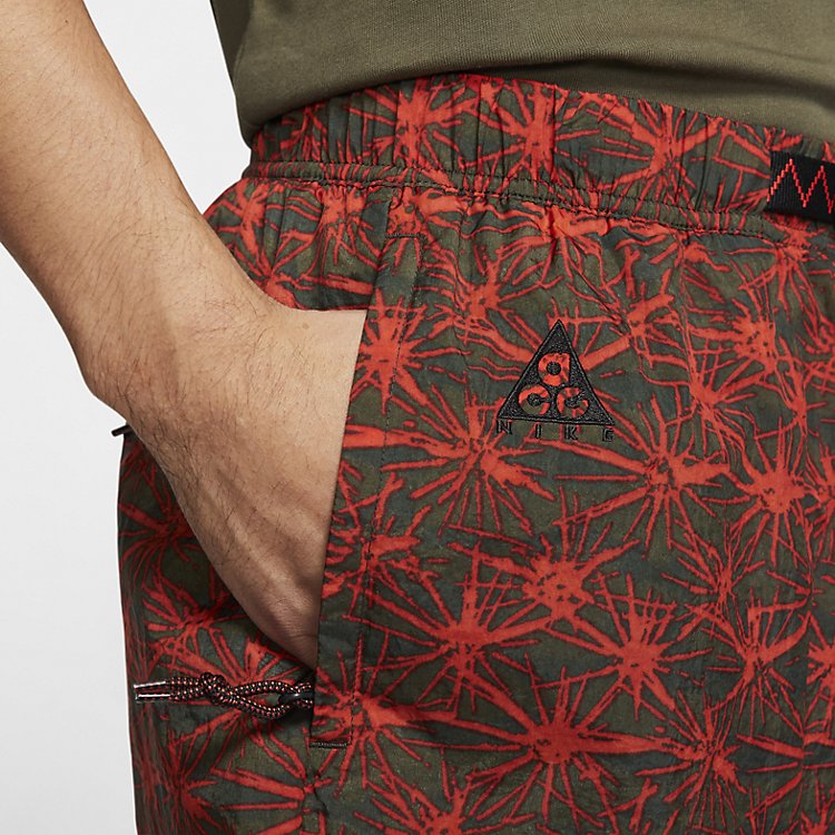 Image of Nike ACG AOP Woven Short 'Rush Red' CT2955-675