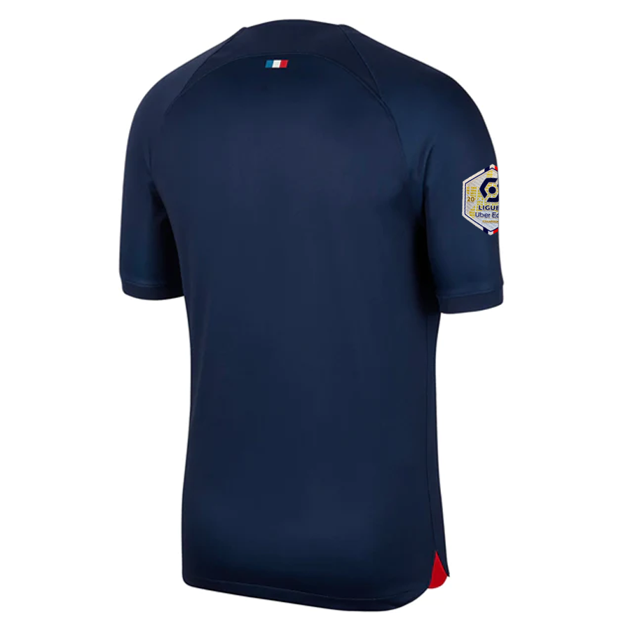 Nike Paris Saint-Germain Heimtrikot mit Ligue 1 Champions Patch 23/24 (Mitternacht