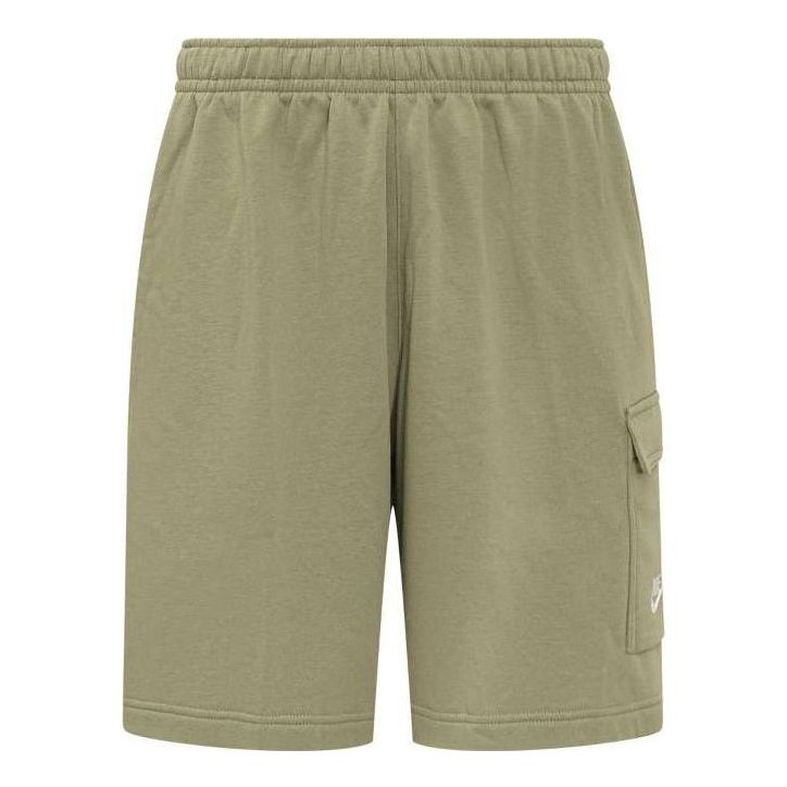 Nike Solid Color Elastic Waistband  Shorts Men's Green CZ9956-334