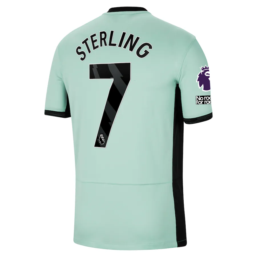 Nike Chelsea Raheem Sterling Third Jersey w/ EPL + No Room For Racism Patches 23