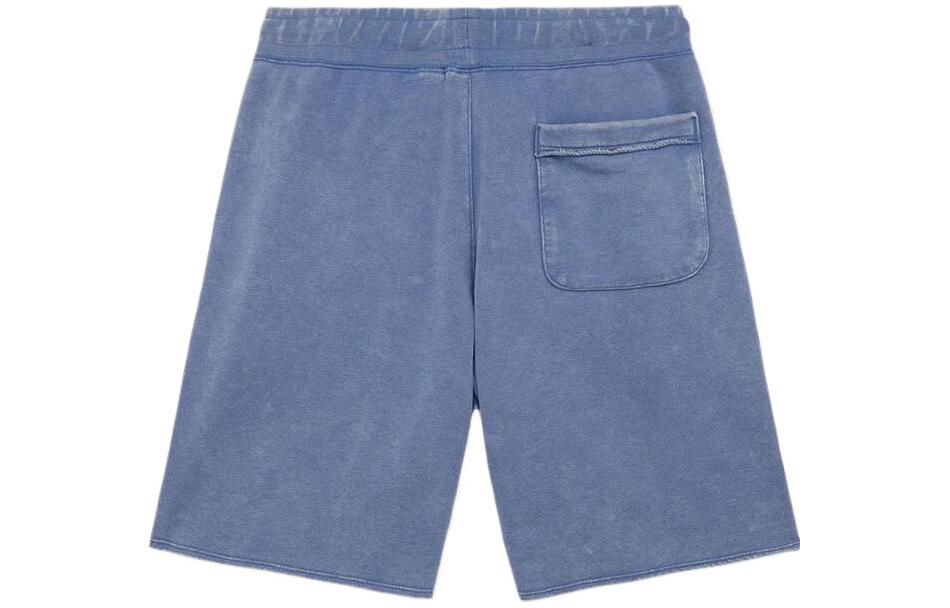 Image of Men's Nike Alphabet Logo Straight Loose Casual Shorts Blue DV3315-410