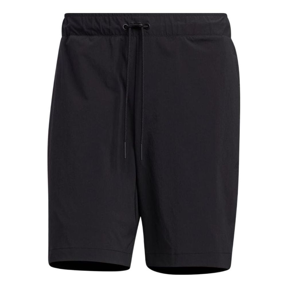 Image of Men's adidas Solid Color High Waist Straight Casual Shorts Black HD0001