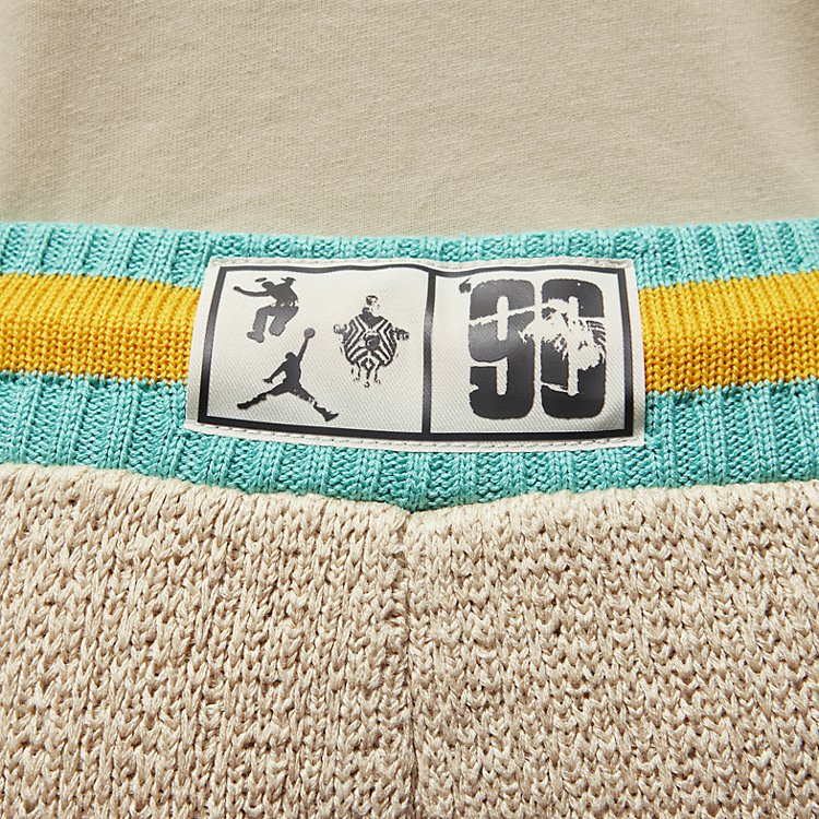 Image of Air Jordan x UNION x Bephies Beauty Supply Diamond Shorts 'BAROQUE BROWN WASHED