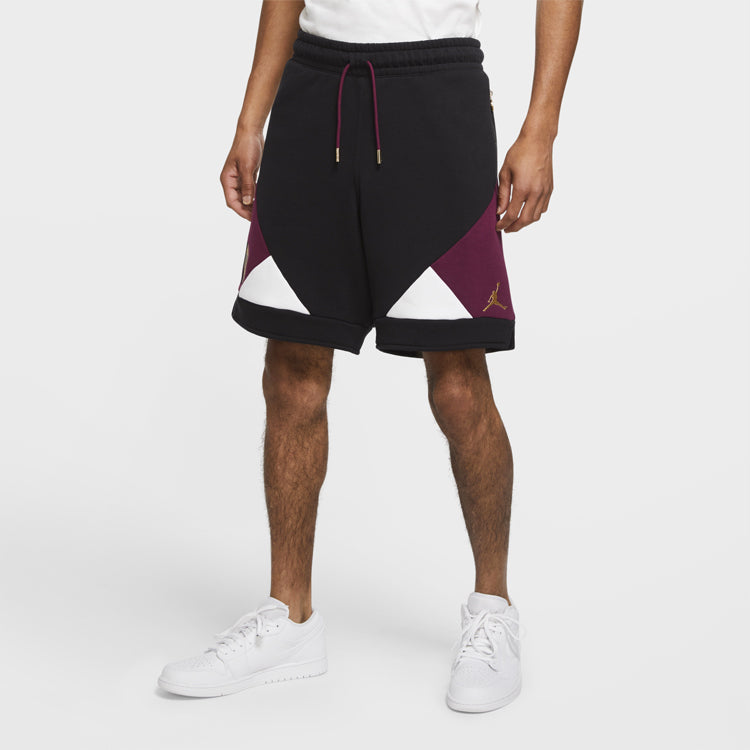 Image of Air Jordan Paris Saint-Germain Colorblock Casual Sports Shorts Black CK9759-010