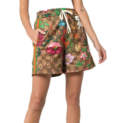 Image of (WMNS) GUCCI GG Print Shorts For Multi-color 605473-XJB9I-2103