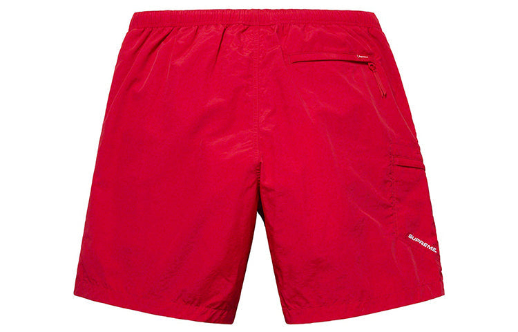 Image of Supreme SS19 Nylon Trail Short Casual Shorts Unisex Red SUP-SS19-10366