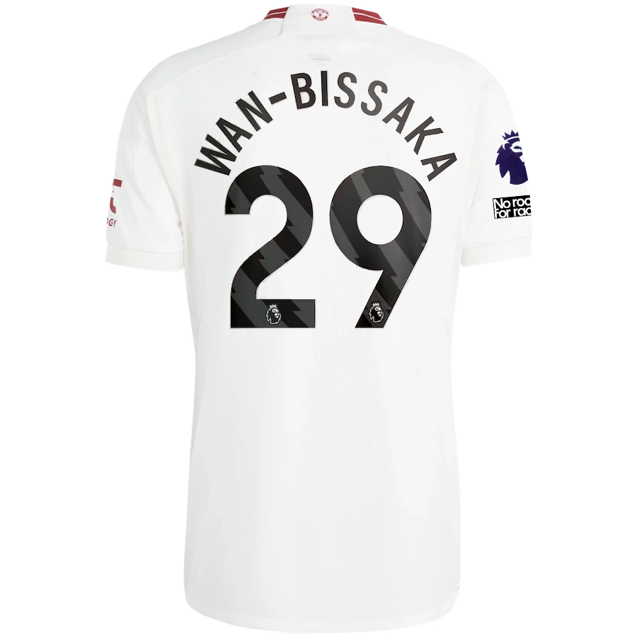 adidas Manchester United Aaron Wan-Bissaka Drittes Trikot mit EPL + No Room For Rac