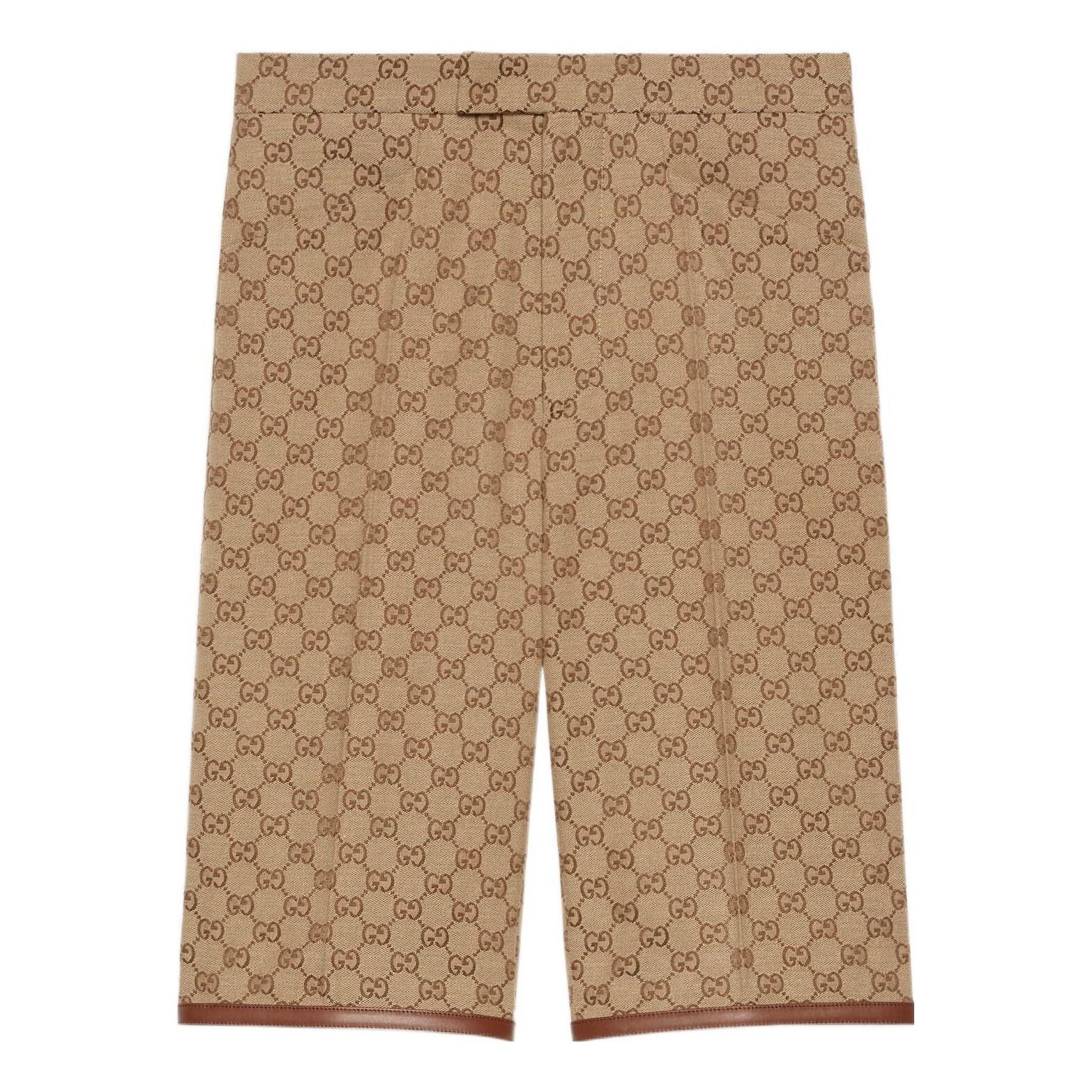 Image of Gucci GG Canvas Tailored Shorts 'Beige' 675281-Z8ASS-2580