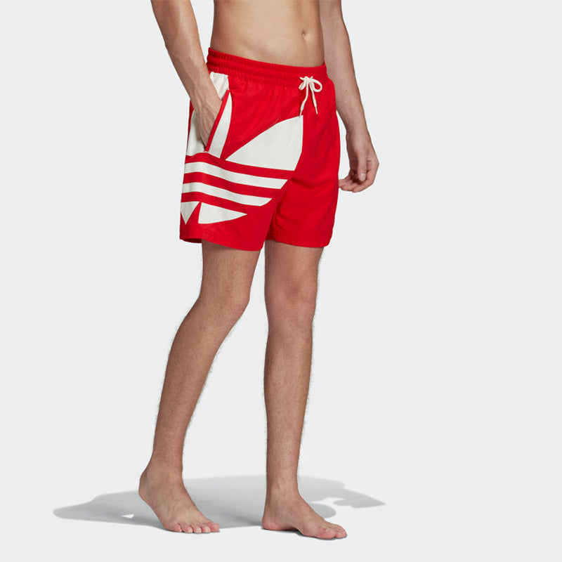 adidas Big Trefoil Swim Sports Shorts Pink Red FM9910