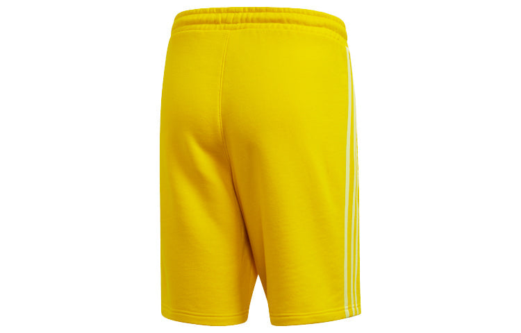 Image of adidas originals Blc 3-S Short Stripe Casual Sports Shorts Yellow ED6029