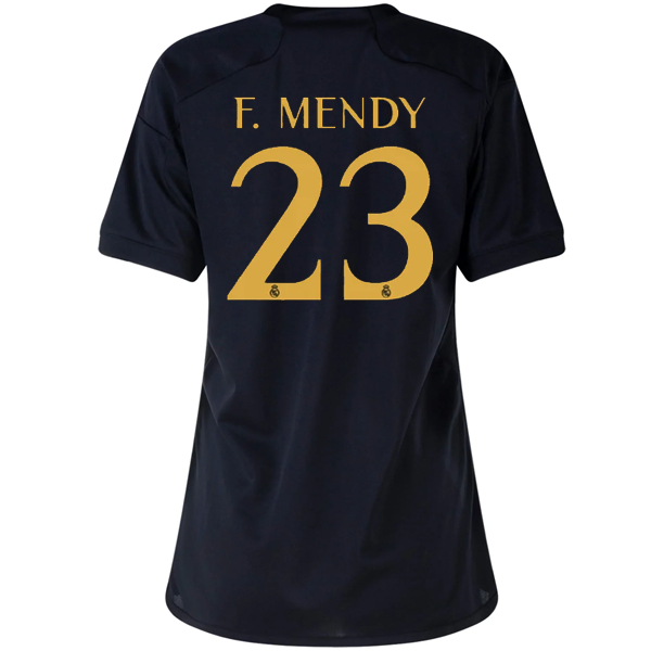 adidas Womens Real Madrid Mendy Third Jersey 23/24 (Black)