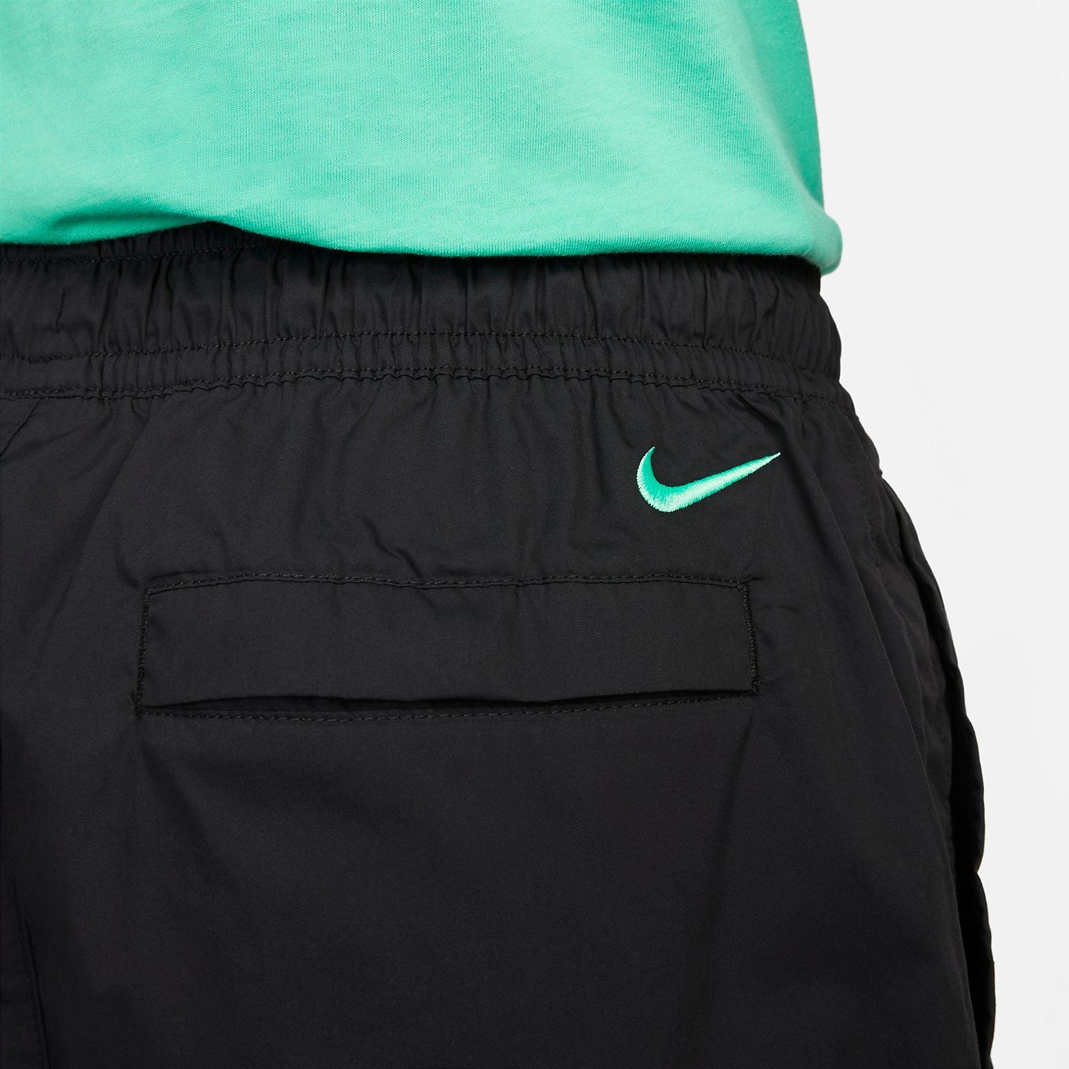 Image of Nike Sportswear Woven Oversized Shorts 'Black' FJ5247-010