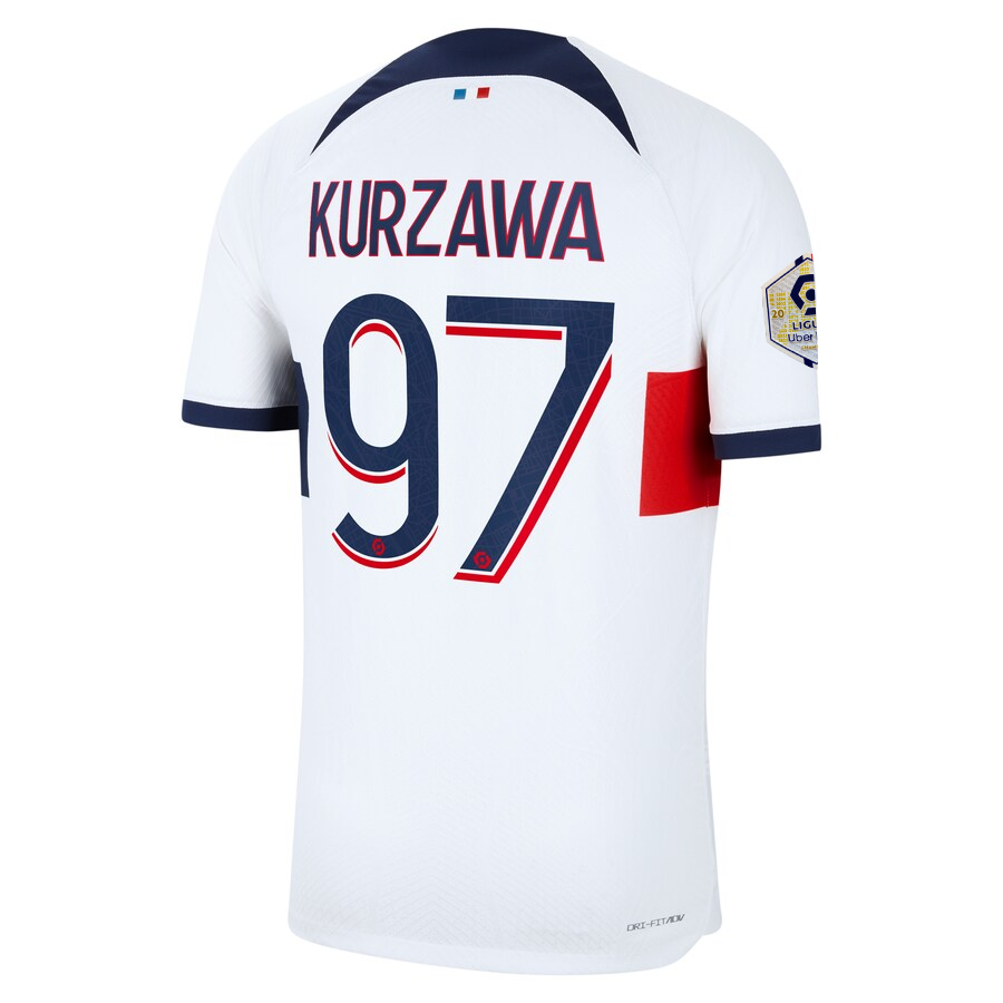 قميص Nike Paris Saint-Germain الأصلي Kurzawa Match Vaporknit خارج أرضه مع الدوري الفرنسي