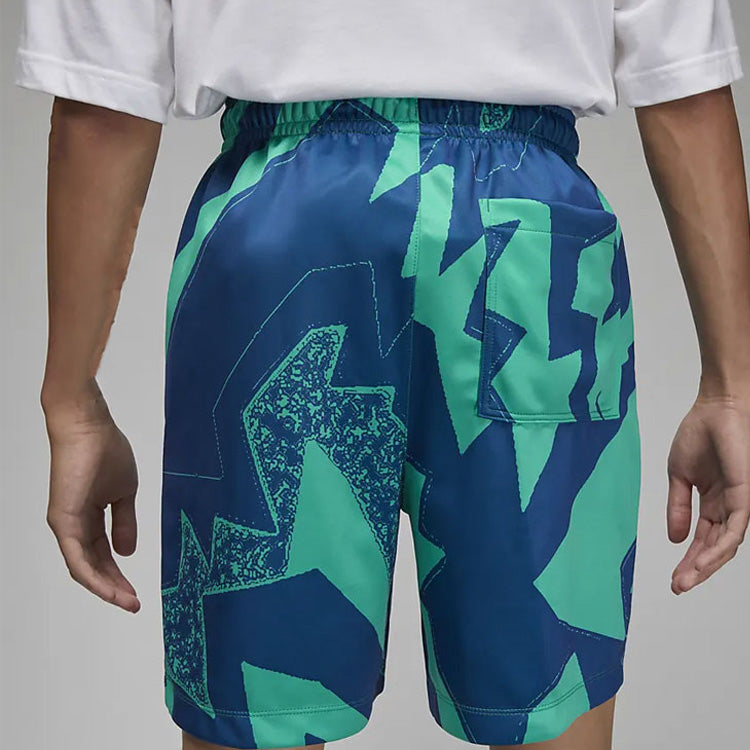 Image of Air Jordan Character Pattern Printing Elastic Waistband Straight Shorts Men's Gr