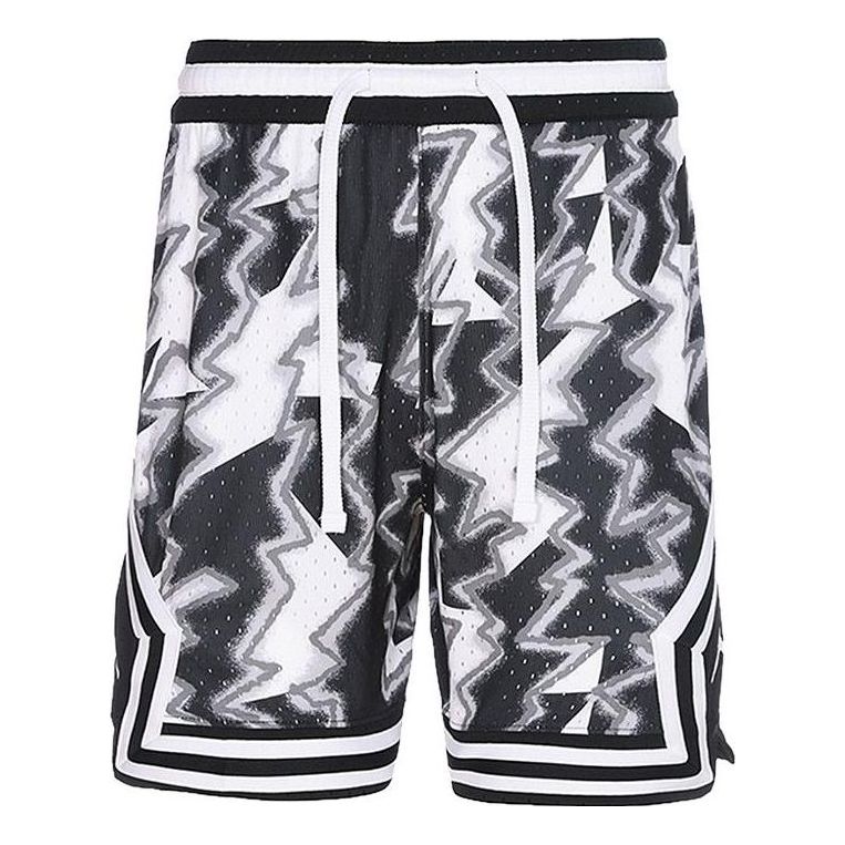 Image of Air Jordan Dri-FIT Sport Diamond Shorts 'Black White' DQ7335-100